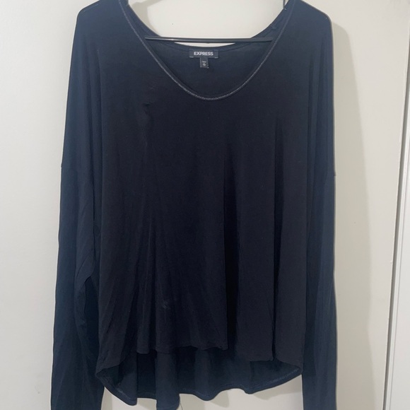 Express Tops - Express Women's Black Top Long sleeve